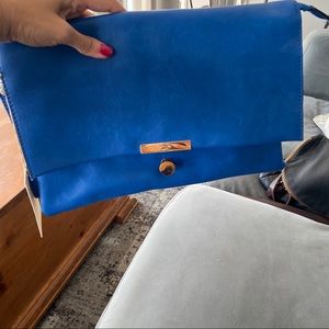 Made in Italy - Real Italian leather clutch NEW